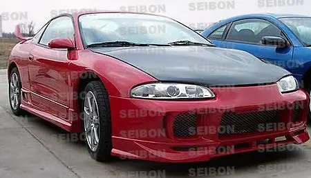 Seibon 95-99 Mitsubishi Eclipse Oem Carbon Fiber Hood 1