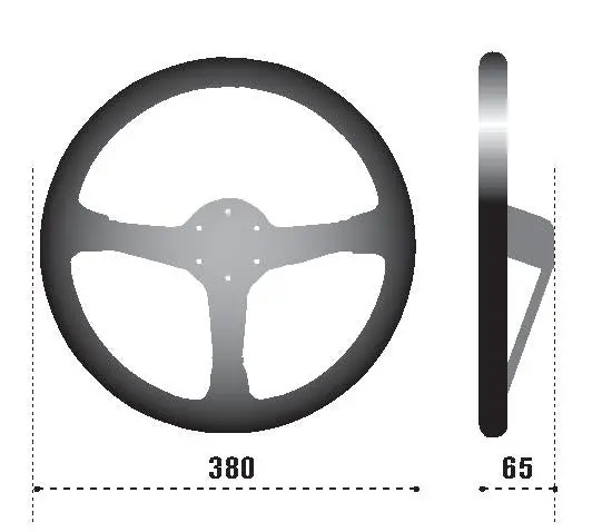 Sparco Steering Wheel 368 Suede Black 1