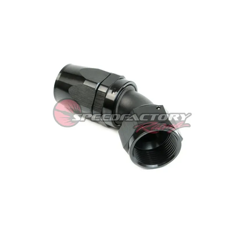 Speedfactory -16An 45° Black Hose End Fitting | High Flow Performance Swivel 1