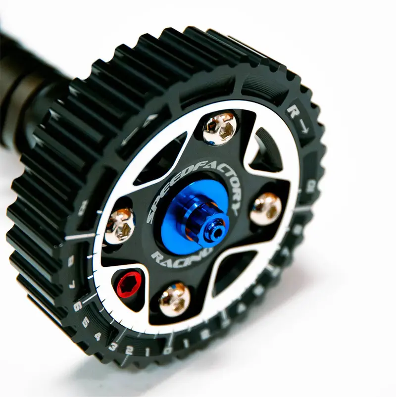 Speedfactory Racing Titanium Cam Gear Stud Kit - D-Series Burnt 12 Point Nut 1
