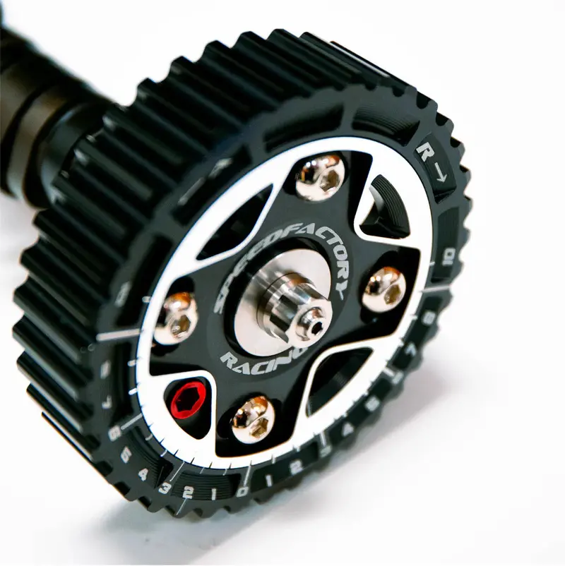 Speedfactory Racing Titanium Cam Gear Stud Kit - D-Series Raw 12 Point Nut 1