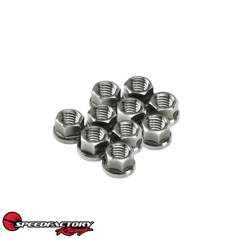 Speedfactory Racing Titanium M8 X 1.25Mm 6-Point Nuts Only (10-Pack) 2