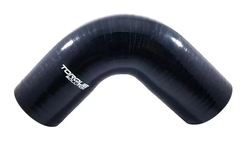 Torque Solution 90 Degree Silicone Elbow: 2.5 Inch Black Universal 1