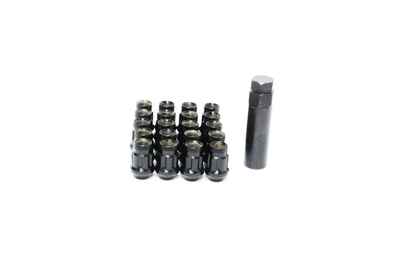 Wheel Mate Muteki Hr38 Open End Lug Nuts 12X1.25 Black Chrome / Red Ring 1