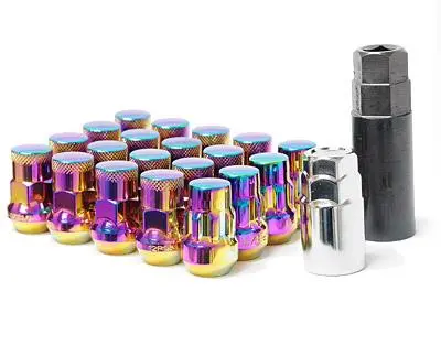 Wheel Mate Muteki Sr35 Close End Lug Nuts W/ Lock Set - Red 12X1.25 35Mm 1