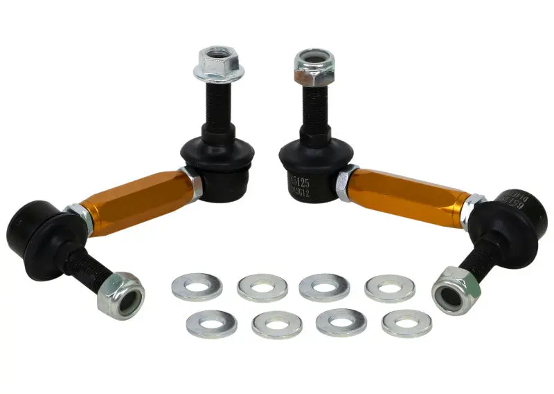 Whiteline Universal Sway Bar Link Assembly Heavy Duty Adjustable Steel Ball 115Mm Size 2