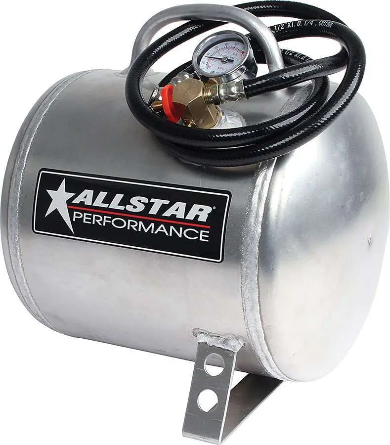 Allstar Performance 10530 Aluminum Air Tank – 9" × 11", Horizontal Mount, 2.75-Gallon Capacity 1