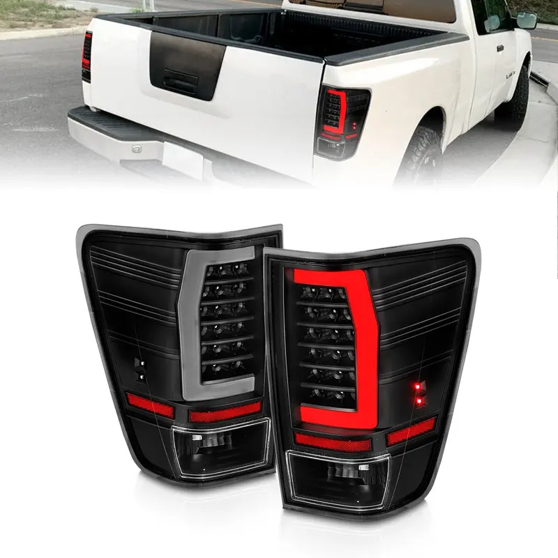 Anzo Usa 311420 Led Tail Light Pair – Clear Lens, Black Housing, Integrated Light Bar 1