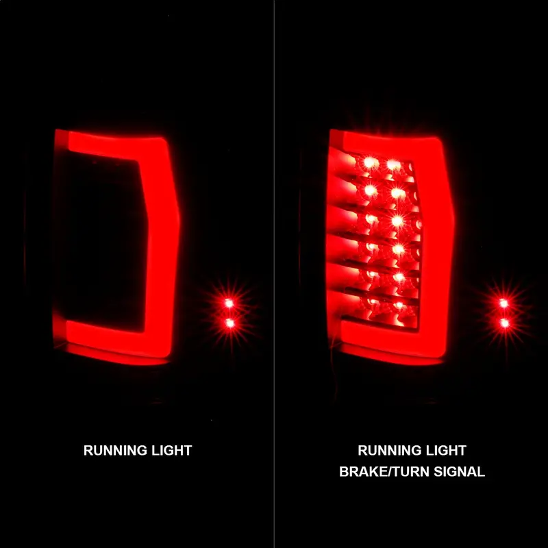Anzo Usa 311420 Led Tail Light Pair – Clear Lens, Black Housing, Integrated Light Bar 2
