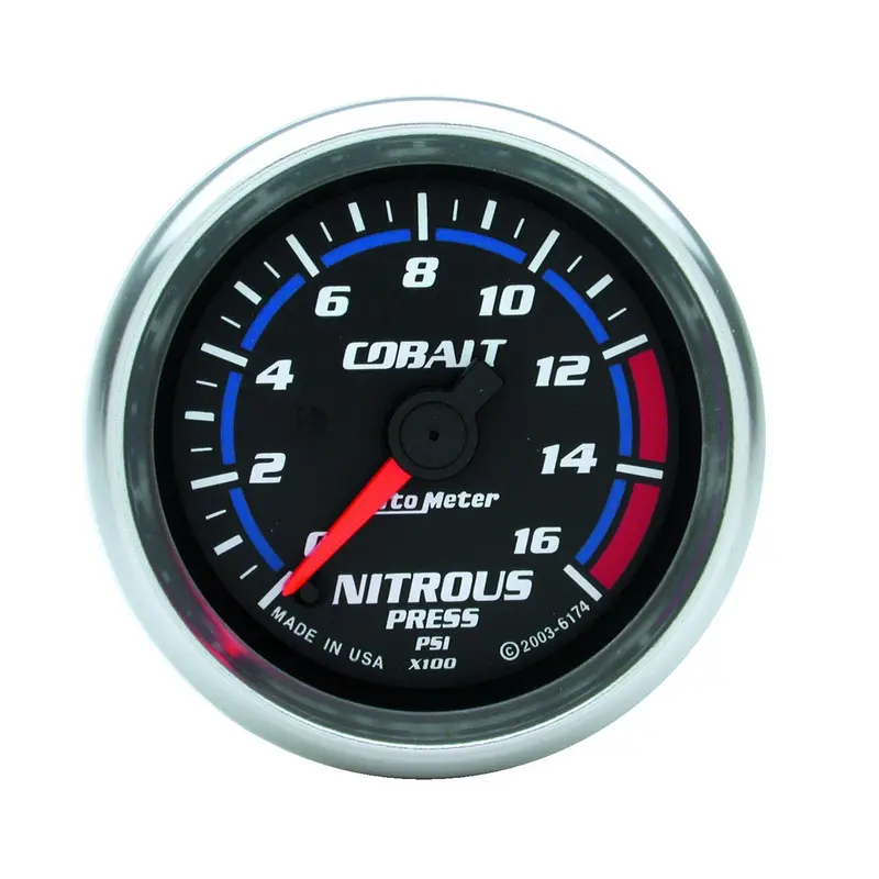 Autometer Cobalt Digital Nitrous Pressure Gauge – 2-1/16", 1600 Psi Range, Stepper Motor Display 1