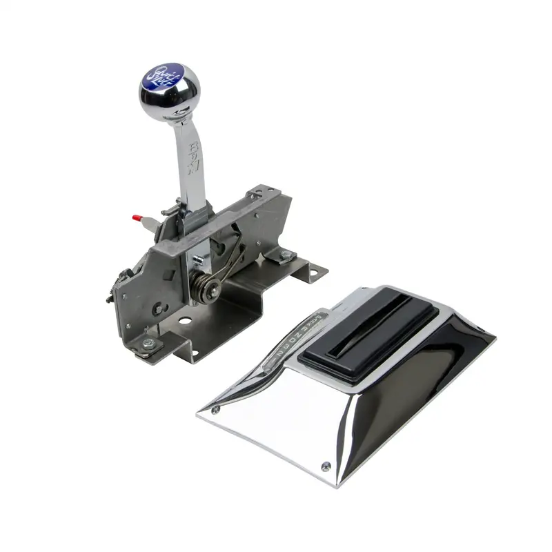 B&M 81025 Quicksilver Floor-Mount Ratchet Shifter – 3-Speed Automatic Console 1