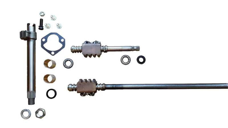 Borgeson 921013 Manual Steering Box Rebuild Kit – 1955–1957 Chevy Car, Long Input Shaft, 16:1 Ratio 1