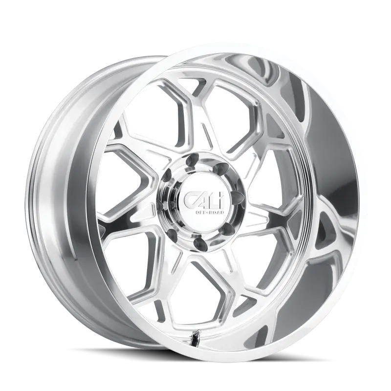 Cali Off-Road Sevenfold Polished Aluminum Wheel – 20X10, 6X139.7, -25Mm Offset 1