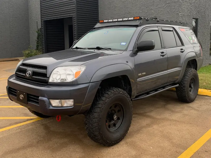 Cali Raised Led Rock Sliders For 2003–2009 Toyota 4Runner Trail Edition – Bolt-On, Powder-Coated 1