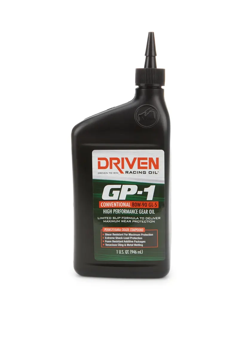 Driven Racing Oil 19890 Gp-1 Conventional 80W-90 Gl-5 Gear Lubricant – 1-Quart Bottle 1