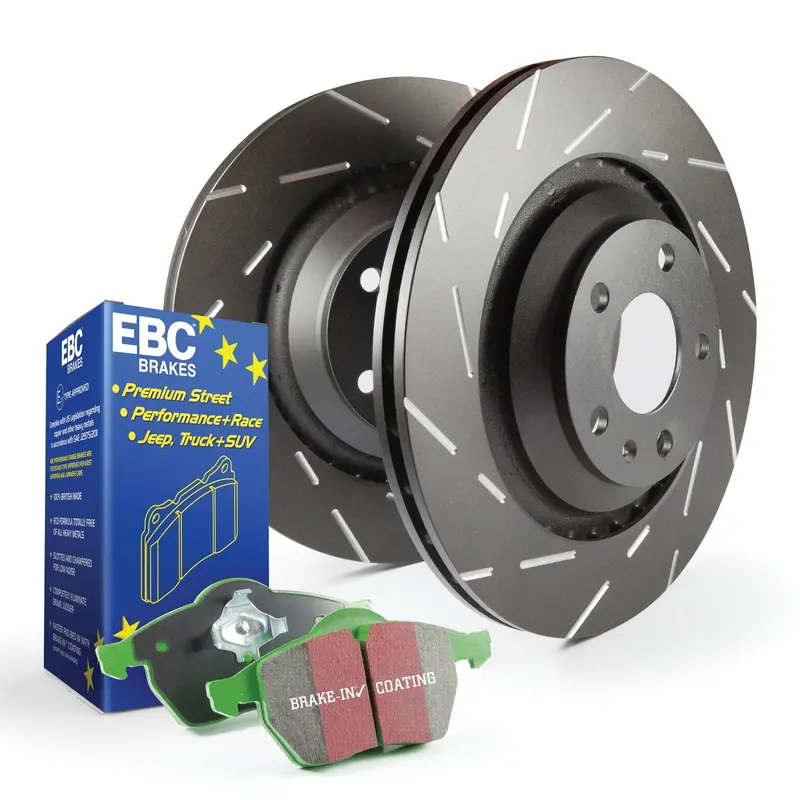 Ebc S2Kf1524 Greenstuff 2000 & Usr Brake Kit – Front And Rear Rotors And Pads 1