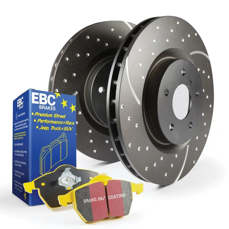 Ebc S5Kr1453 High-Performance Brake Kit – Yellowstuff Pads + Gd Drilled/Slotted Rotors (Rear) 1