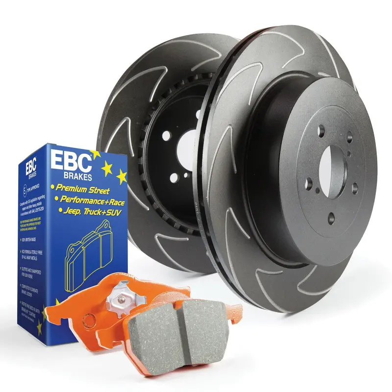 Ebc S7 Brake Kit – Orangestuff Pads With Bsd Drilled & Slotted Rotors 1