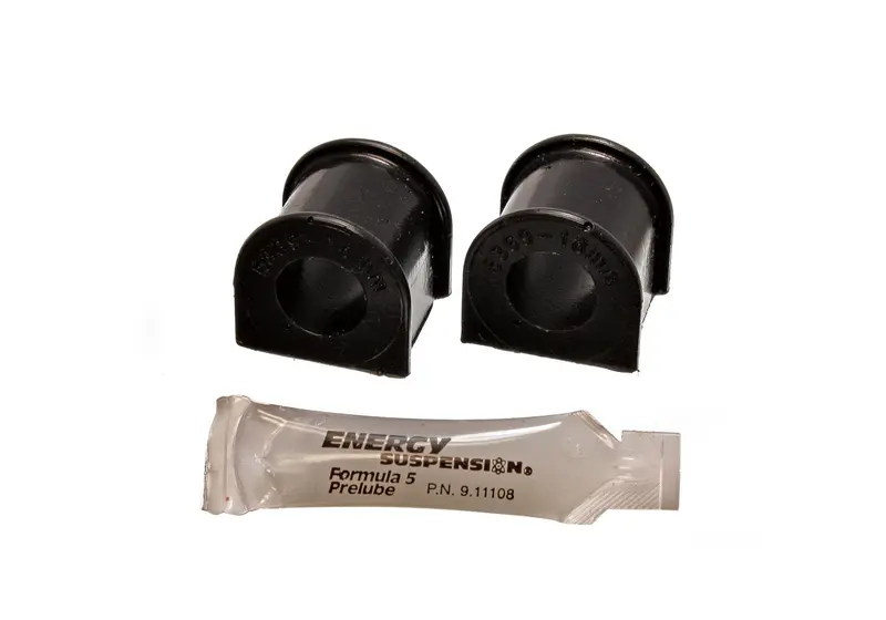 Energy Suspension 16.5110G Sway Bar Bushing Set; Black; Front; Bar Dia. 18Mm; Performance Polyurethane; 1