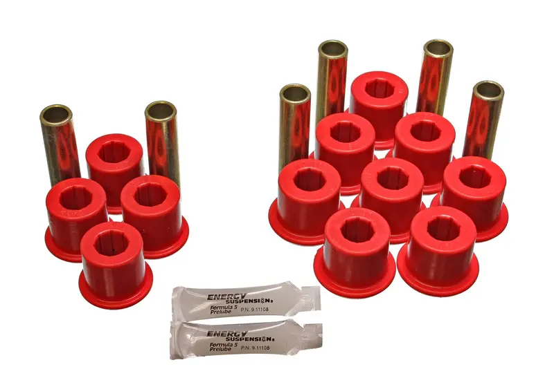 Energy Suspension Red Rear Leaf Spring Bushing Kit – Performance Polyurethane Replacement 1