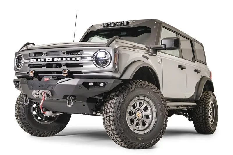 Fab Fours Fb21-F5251-1 Lifestyle Front Winch Bumper – Two-Stage Black Powder Coat 1