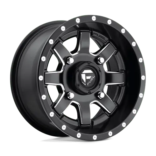 Fuel Utv D5381470A544 D538 14X7 4X156 Mt-Blk-Mil 13Mm 1