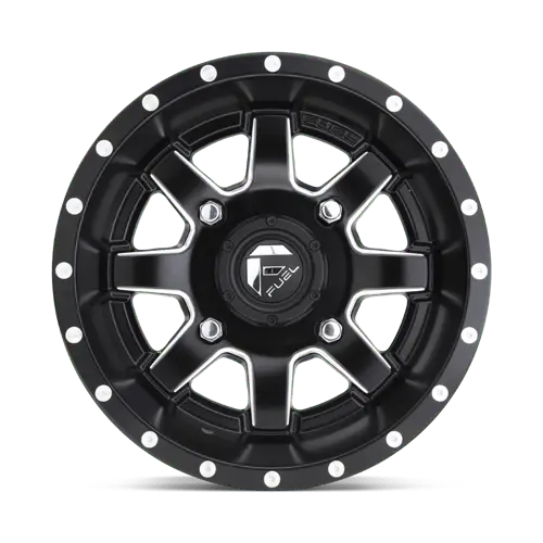 Fuel Utv D5381470A544 D538 14X7 4X156 Mt-Blk-Mil 13Mm 2