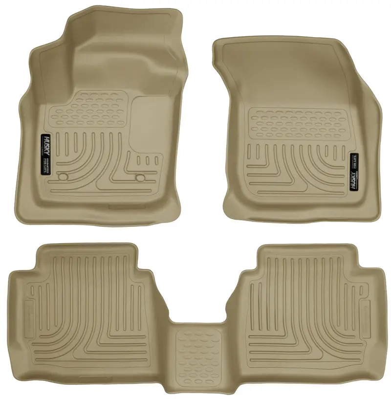 Husky Liners 99753 Custom-Fit Floor Liners – Front And Second Row, All-Weather Protection 1