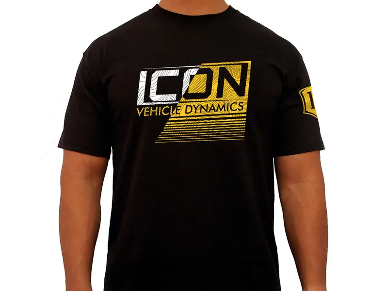 Icon Vehicle Dynamics Icon-Tee-Str-Blk-S Icon Strikeout Tee Black - Size Small 1