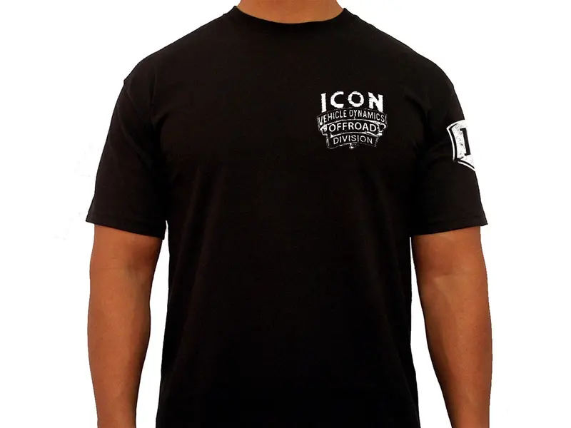 Icon Vehicle Dynamics Icon-Tee-Wst-Blk-M Western-Style Black T-Shirt – Medium 1