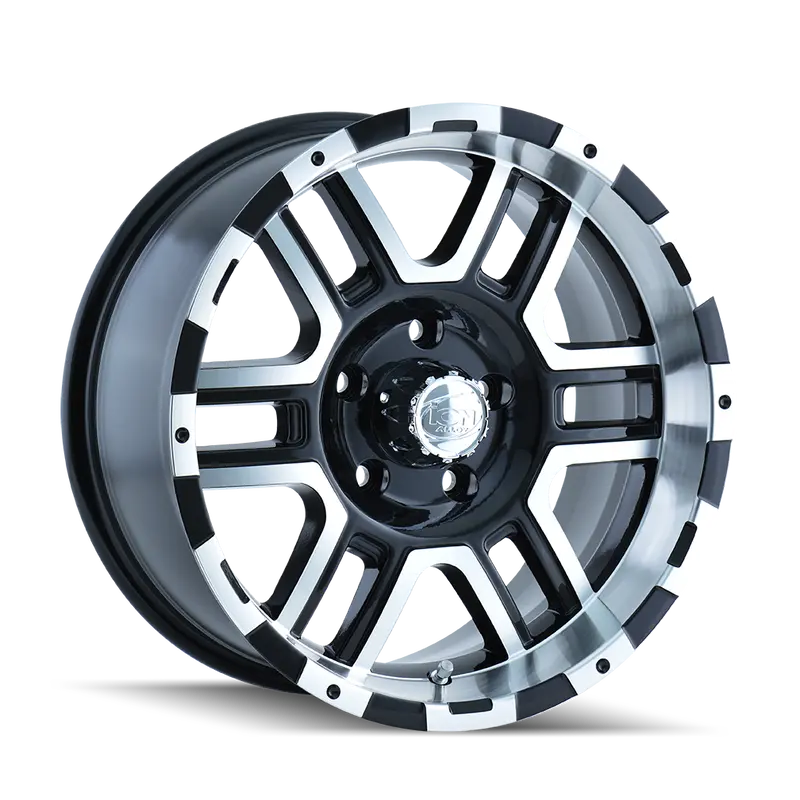 Ion Forged Aluminum Wheel – 16X8 Inch, 5X127, Black/Machined Face & Lip 1