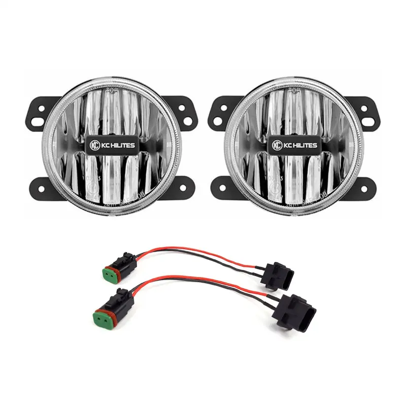 Kc Hilites G4 Led Fog Light System – Clear Lens, Compatible With Jeep Jl & Jt Sahara 1