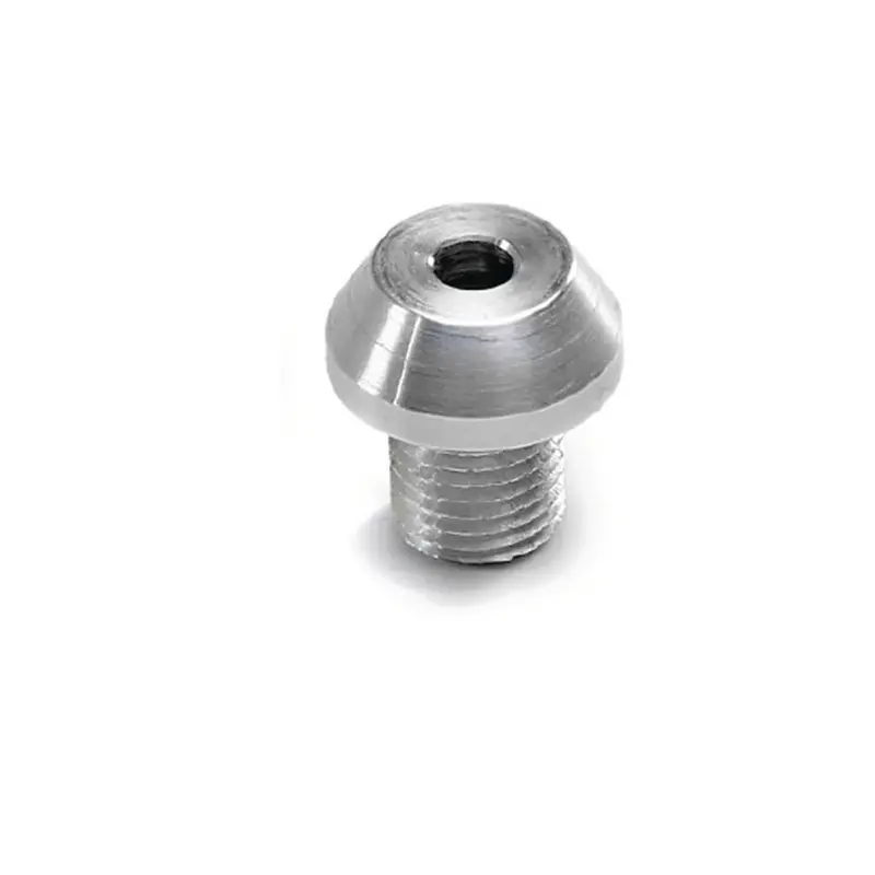 Lokar Dk-009 Brushed Aluminum Dash Knob Bezel – 7/16"-28 Male Thread 1