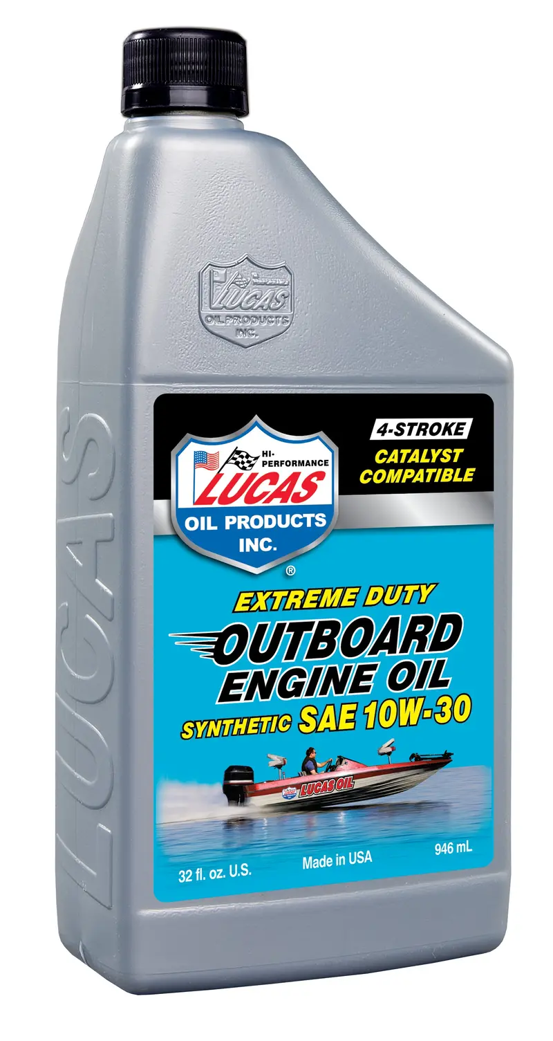 Lucas Oil 10661 Synthetic Outboard Motor Oil – 10W-30 Marine-Grade Formulation 1