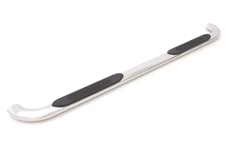 Lund 23274783 4-Inch Oval Bent Nerf Bar – Stainless Steel Construction With Mounting Brackets 1
