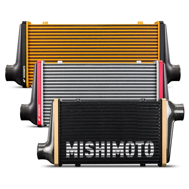 Mishimoto Mmint-Ucf-M5S-C-Dg Intercooler Core – 525Mm Silver, Offset Design, Dark Gray V-Band 1