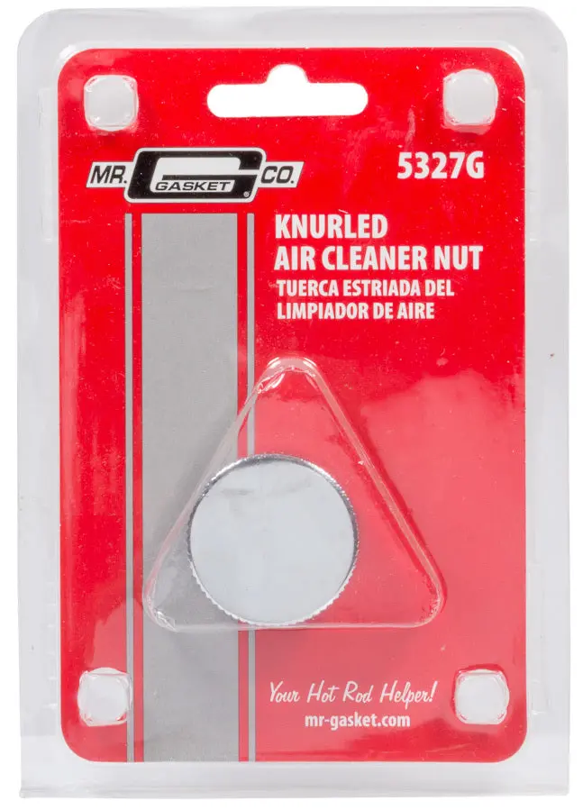 Mr. Gasket 5327G Chrome Knurled Air Cleaner Nut – 1/4-20 Thread 1