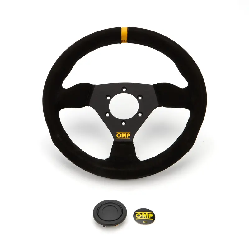 Omp Trecento Steering Wheel – Black Suede & Leather Wrap, 360Mm Diameter (Model Od0-1975-071) 1