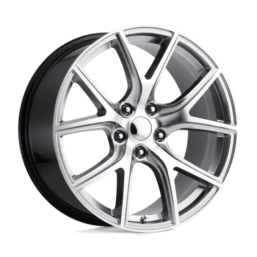 Performance Replicas Pr181 20X9 Hyper Silver Machined Wheel – 5X5.0, 34Mm Offset 1