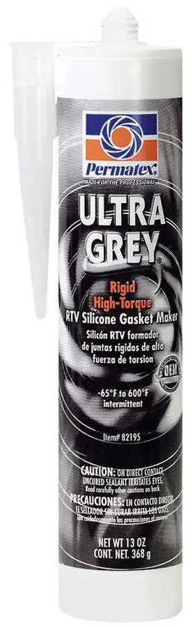 Permatex Ultra Grey High-Performance Silicone Sealant – 13 Oz Cartridge 1