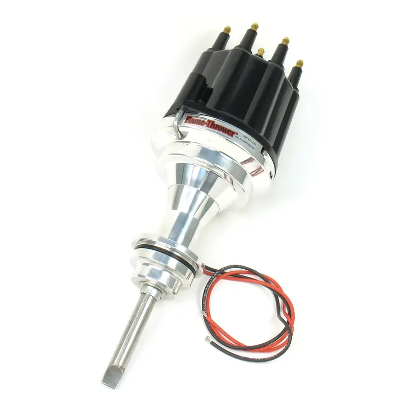 Pertronix D7143810 Billet Distributor For Mopar I3 Engines – Magnetic Trigger, No Vacuum Advance, Black Cap (426–440 Cid) 1