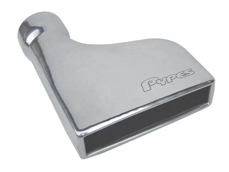 Pypes Performance Evt37 Rectangle Tail Pipe Tip Set – 2.5" X 8" X 2" X 11", Polished 304 Stainless Steel (Pair) 1