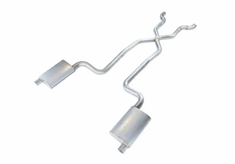 Pypes Scc12T Crossmember-Back Exhaust System – 1968–1973 C3 Corvette, Dual Exit, 2.5" Turbo Mufflers 1