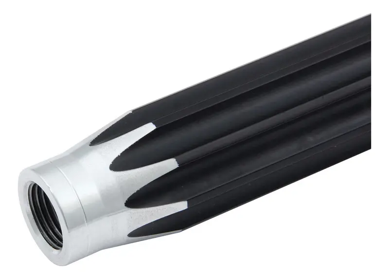 Quickcar 31-105 5/16" Aluminum Scalloped Tubing – 10.5" Length 1