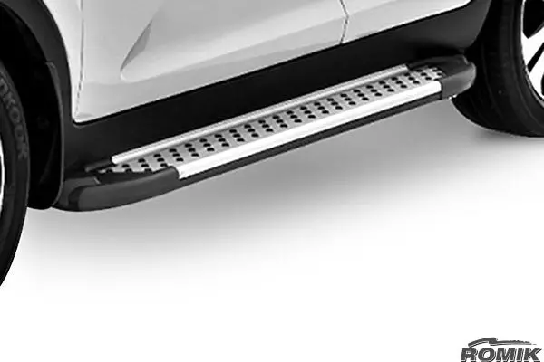 Romik Ral Series Silver Running Boards For Mitsubishi Eclipse Cross (2018–Present) 1