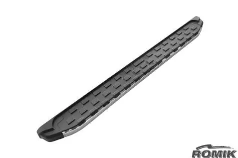 Romik Rec-P Polished Stainless Steel Running Boards For 2013–Present Nissan Pathfinder Suvs 1