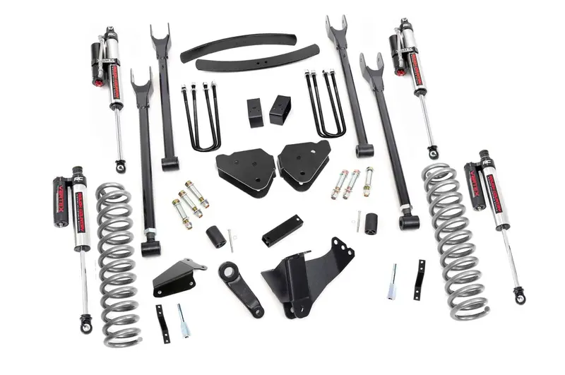 Rough Country 58050 6" 4-Link Lift Kit With Vertex Shocks For 2005–2007 Ford F-250/F-350 Diesel 1