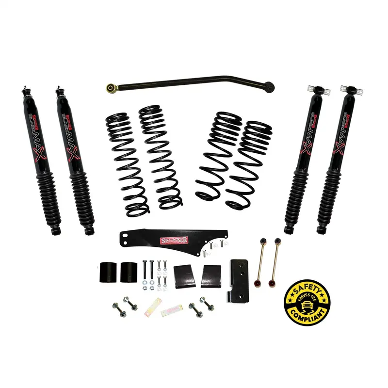 Skyjacker Jk40Bpblt 3.5–4-Inch Dual-Rate Long-Travel Lift Kit With Black Max Shocks 1