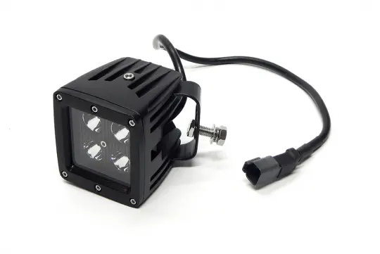 Southern Truck 79916 3.0" X 3.0" Square Led Spot Light – 1,440 Lumens, Black Housing, Black Series 1