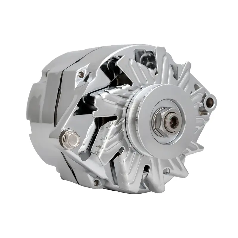 Speedfx 17127Fx Gm 10Si Style; Single V Belt Pulley; 85 Amp; 1 Or 3 Wire; Chrome 1